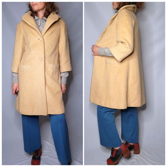 LILLI ANN Wool Coat Jacket  - 60s 70s Lilli Ann Junior Tisse a Paris XXS - XS - Picture 1 of 10
